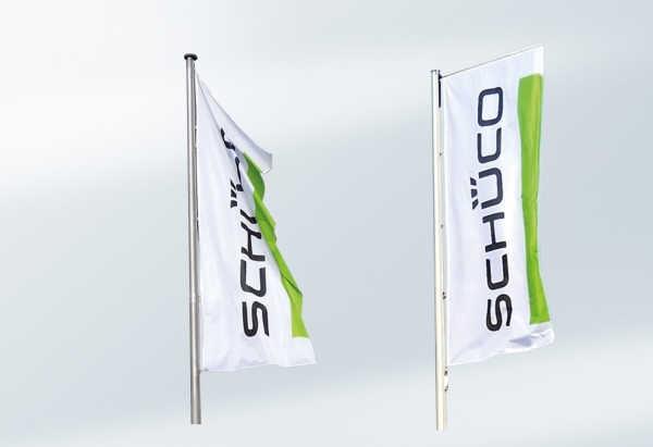 Hissflagge (aussen) mit Hohlsaum