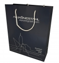 Papiertragtasche dunkelblau